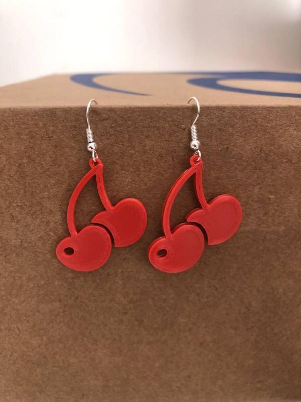 Earrings pendant Cherry