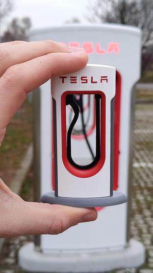 Tesla Supercharger - High quality modular model