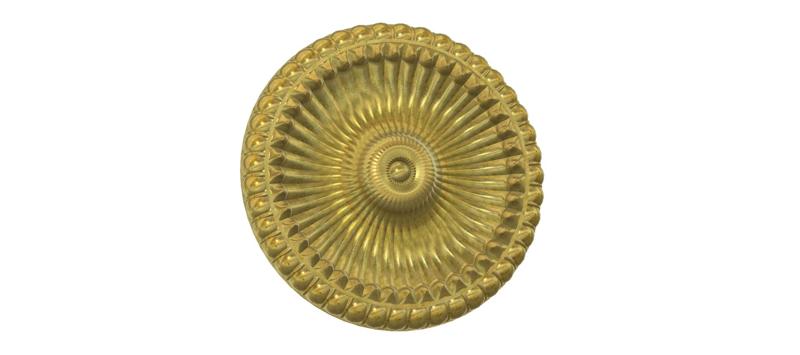 real 3D Relief Round Rope Rosette For CNC building decor ceiling or wall mounting for decoration "ceiling-decor-07" 3d print