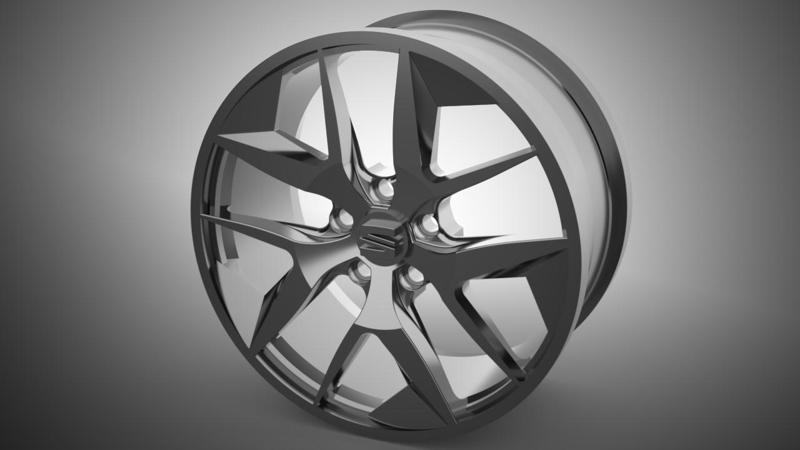 SEAT LEON WHEEL 3D MODELING STL