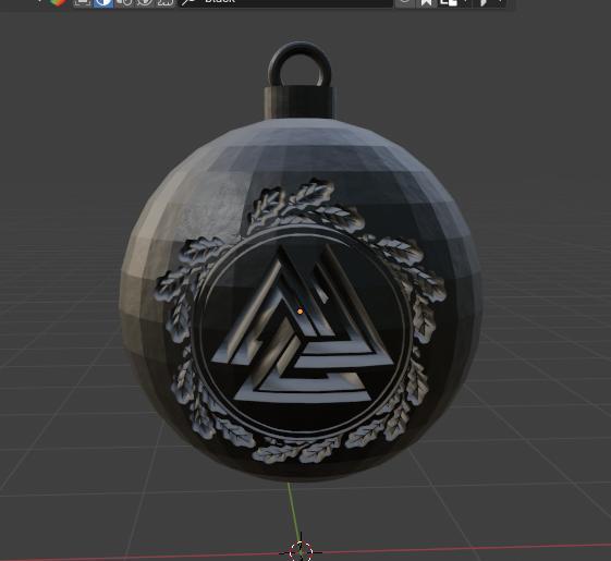 Yule ornament Valknut