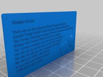 Trump/Russia Timeline of Lies - Sign