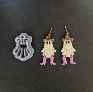Cowboy Ghost - Halloween Clay Cutter