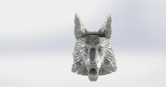 Mate Pastor Aleman with ears