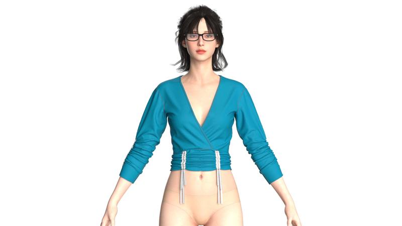 Girls Crop Tops V2 | Marvelous / Clo3d / obj / fbx