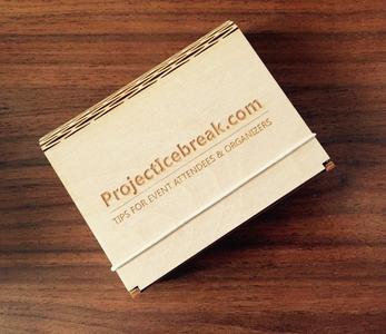 Flex Box (Wooden box with living hinge) - Smaller, for 3x4" name badges
