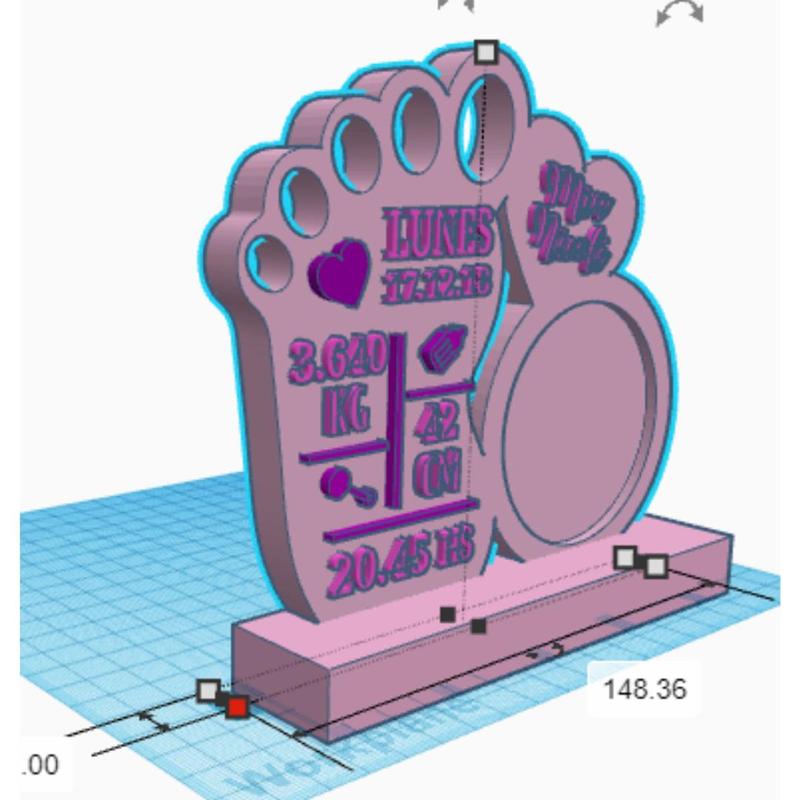 Frame Baby Baby souvenir baby photo frame stl + obj