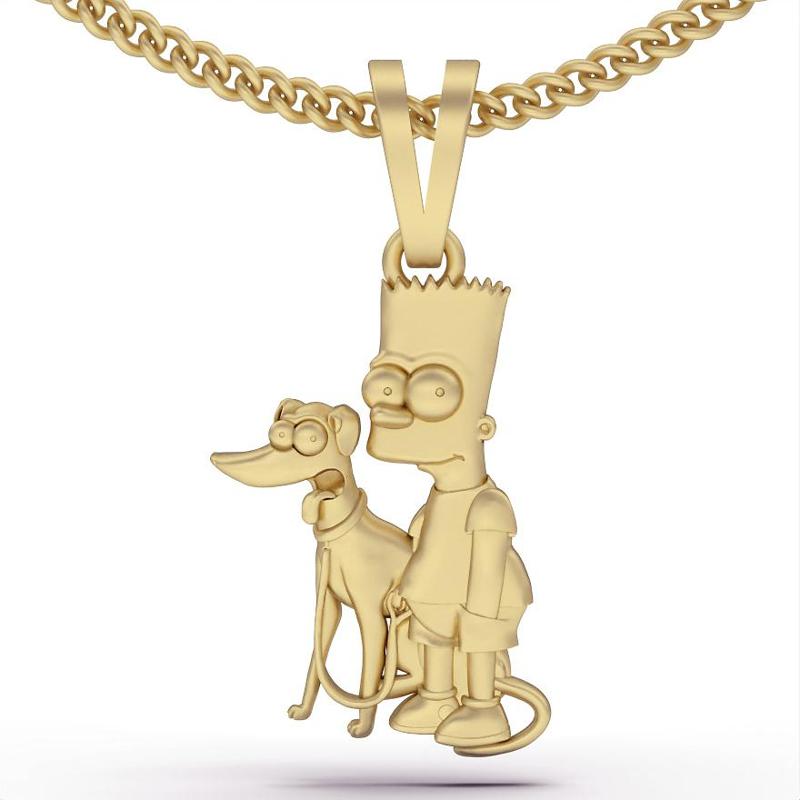 Bart simpson pendant