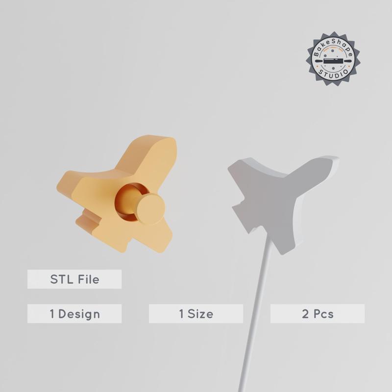 Space Shuttle Cake Pop Mold, Rocket Ship & Astronaut Transport Design, Space-Themed 2-Piece Set