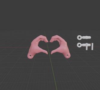 Heart Hands for Monster High G3