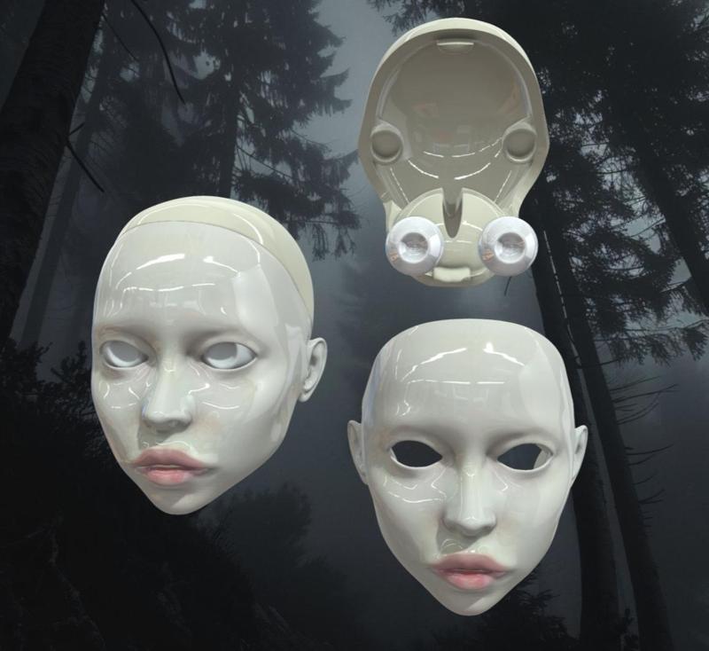 Bjd New head luscious lips, head cap eyes custum Zheani