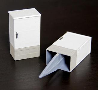 Garden railroad switch box