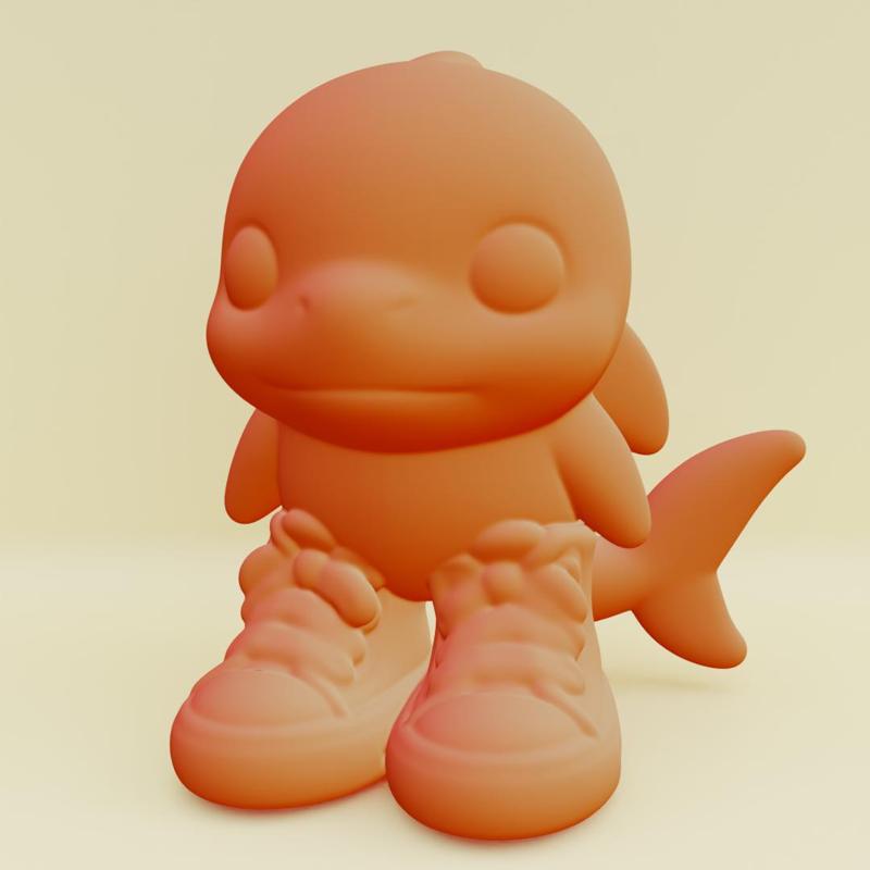 Baby Tralalero Tralala Boy Blue Italian brainrot Character