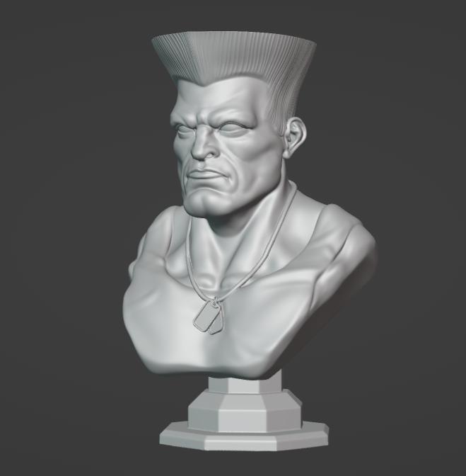 Guile Street Fighter Bust