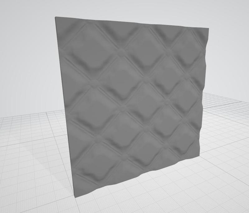 Older Padded Leather Tileable Panel