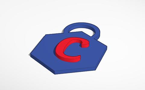 LLAVERO LETRA C ( LETTER C KEYCHAIN )