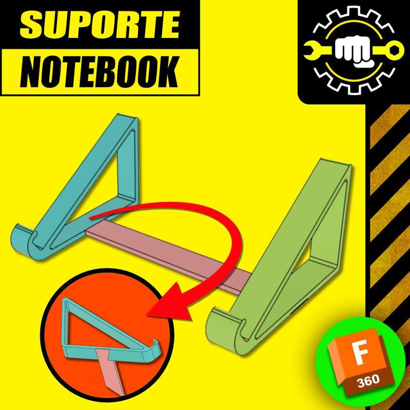 Laptop Stand 3D + Ebook Technical Drawing
