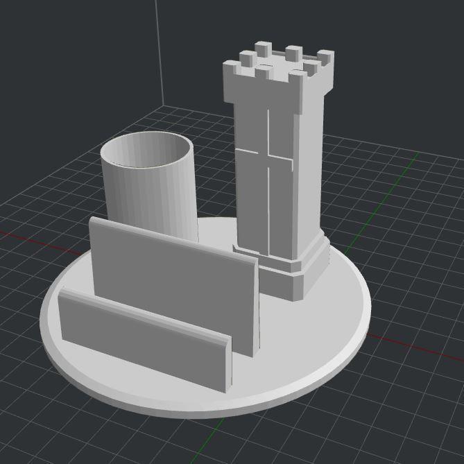 Tower phone holder