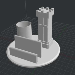 Tower phone holder