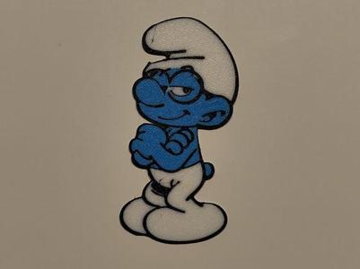 Brainy Smurf wall art
