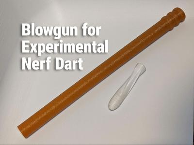 Blowgun for "Experimental Nerf Dart"
