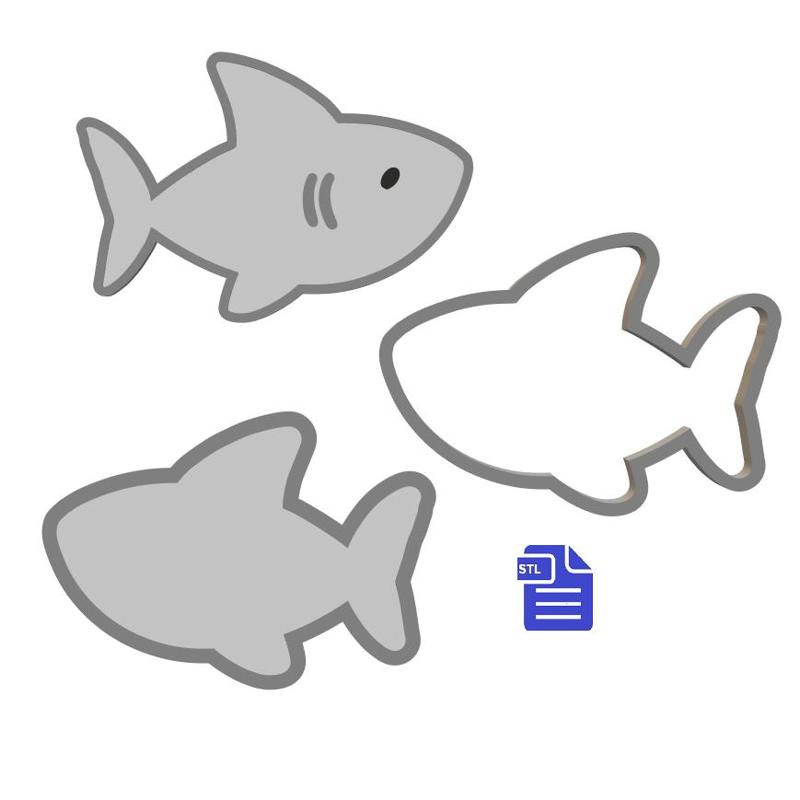 3pc Shark Bath Bomb Mold