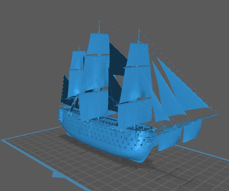 Naval Action - Duke Of Kent 3D Model MINI KIT