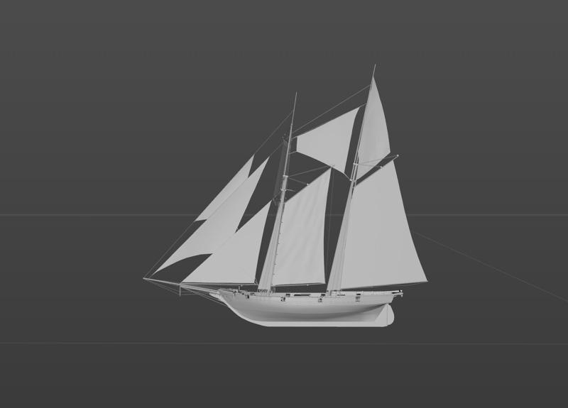[Naval Action] Traders_Lynx sailboat digital model