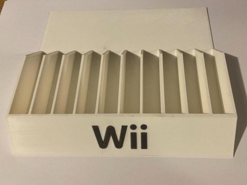 Stand, holder for Nintendo Wii games