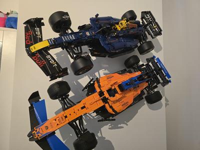 Wall mount for Lego Red Bull Formula 1 car