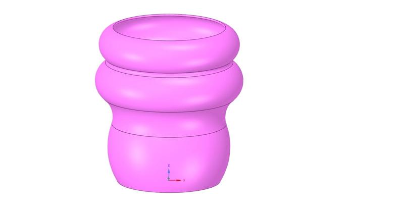 country style vase cup vessel v49 for 3d-print or cnc