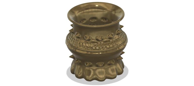 vase cup pot jug vessel Dragon Life for 3d-print or cnc