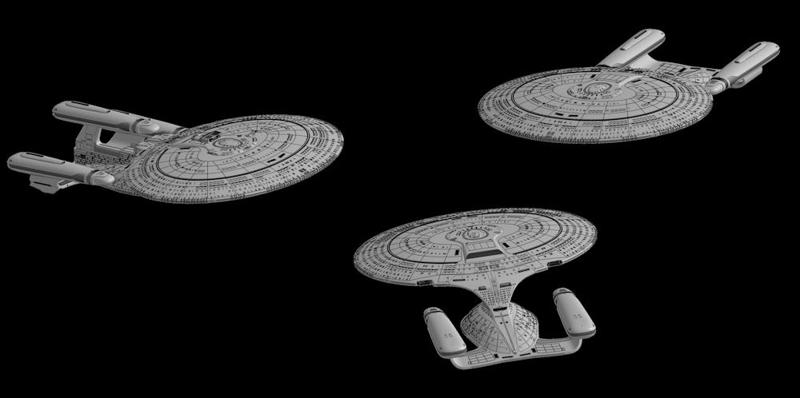Galaxy class - Star Trek starship parts kit expansion