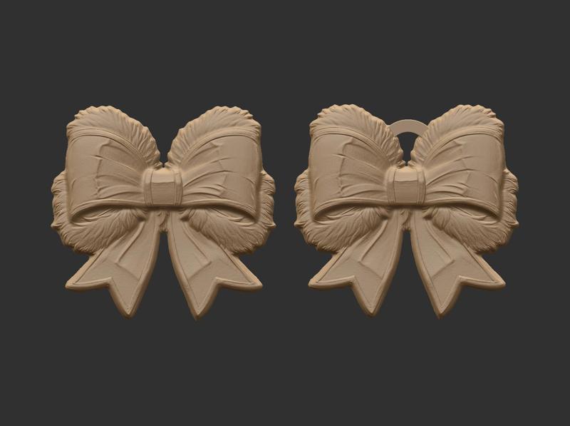 christmas ribbon bow decor 1