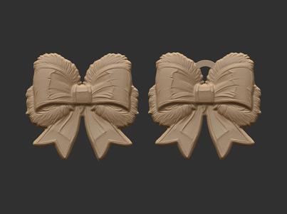 christmas ribbon bow decor 1