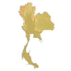 Thailand Topographic Map – 3D Model for 3D Printing & CNC Carving