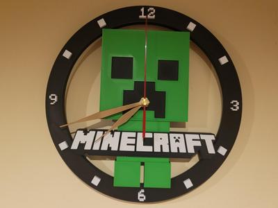 Minecraft Creeper Clock