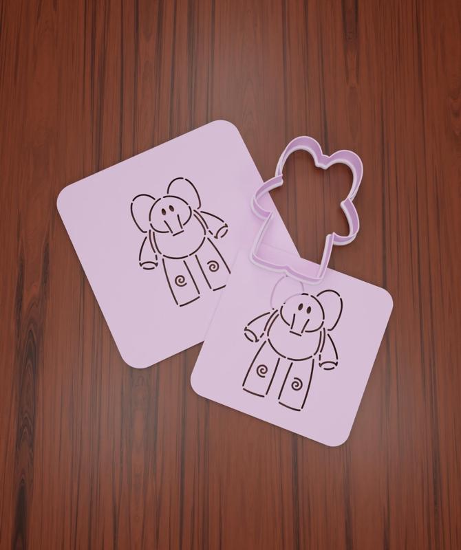 Stencil Pocoyo "Elly #1" 8 cm