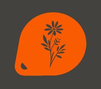 4 Stylized Daisy Cappuccino Stencils