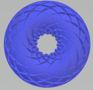 Rodin Coil FluxGroove™ .STL | 7 inch 180mm. x 84mm. Diameter Coil | iToroid Vortex Wave Field Generator | PEMF Coil 2 x 12 groves