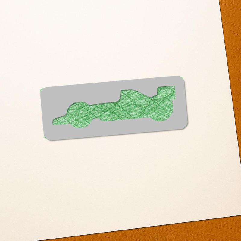 Racing Car Drawing Stencils – 3D Printable Tools for Artists