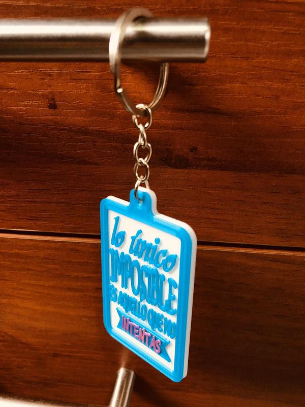 Key ring wish phrase.
