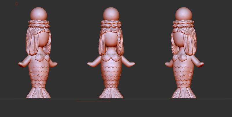 Mermaid printable model