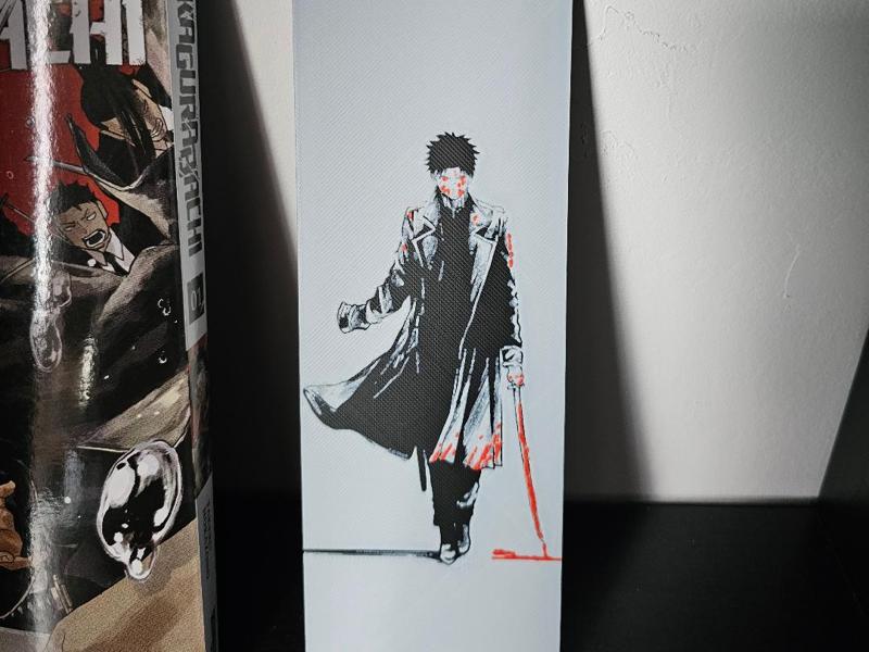 Kagurabachi Bookmark | Hueforge Multicolor