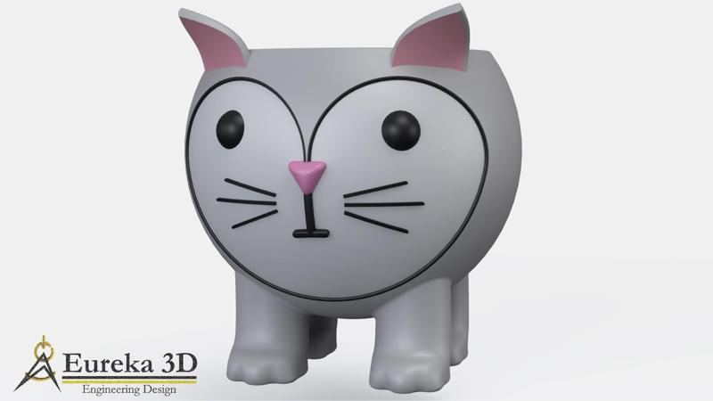 CUTE CAT POT 2