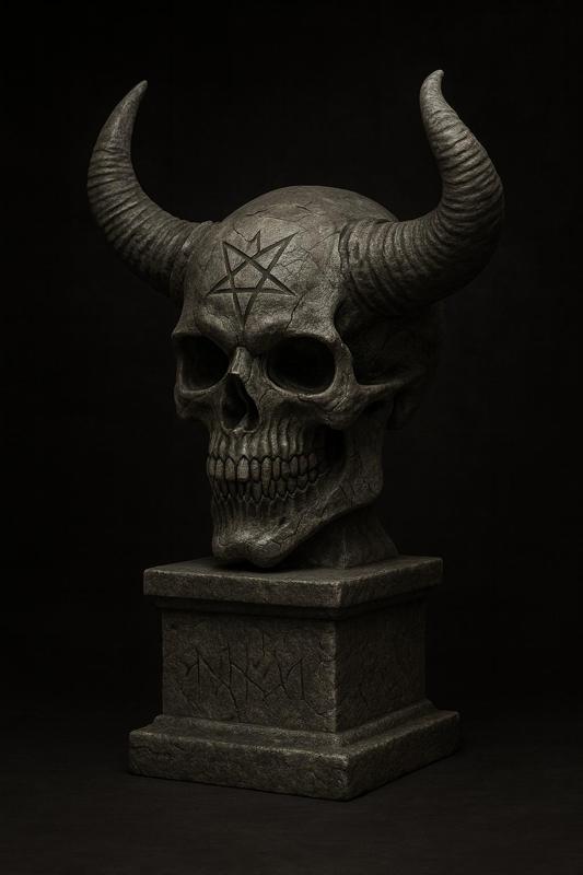 Felcore Demon Skull | Dark Fantasy Bust – STL & OBJ for 3D Printing