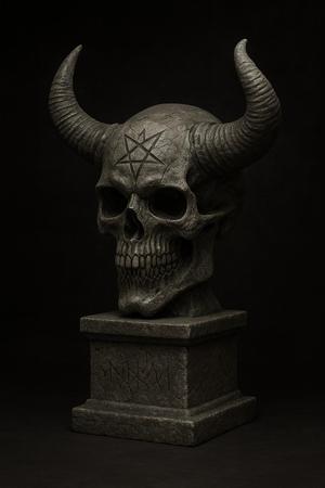 Felcore Demon Skull | Dark Fantasy Bust – STL & OBJ for 3D Printing