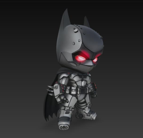 Stylized Batman Figure – Small Fan Art Model