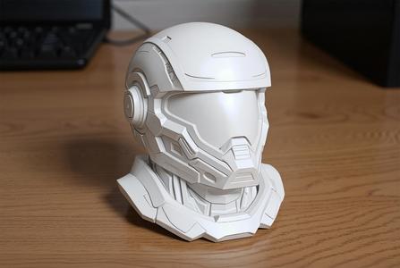 Sci-Fi Helmet 3D Printable 3D print model