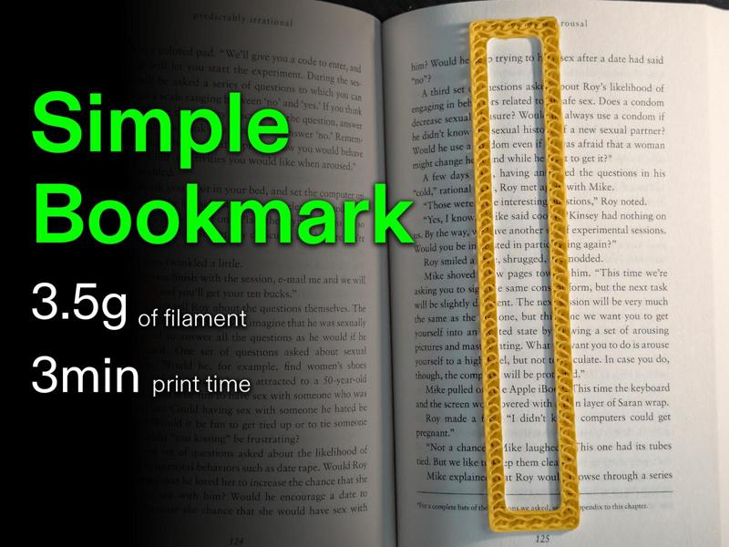Light n' Simple Bookmark - Cheap & Fast Print